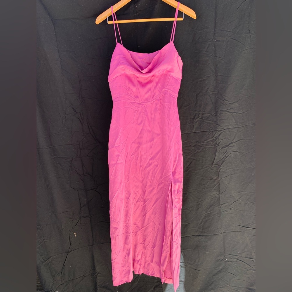 Sexy Pink Spaghetti Strat Dress